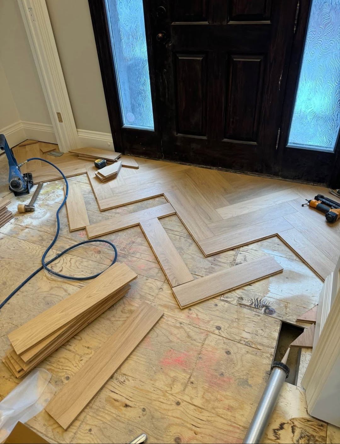 Herringbone Install — Asheville, NC